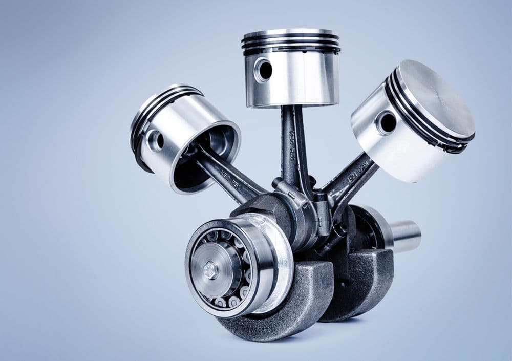 BOGE Kolbenverdichter auf grauem Hintergrund