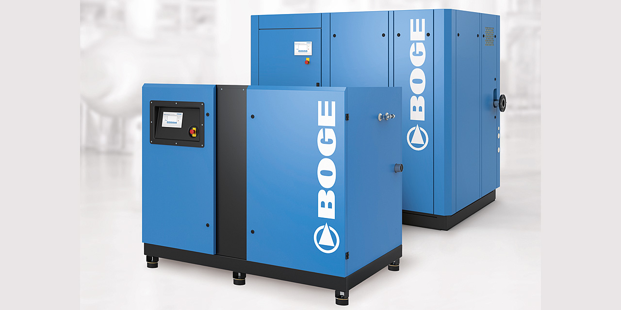 Efficient S 4 screw compressor with extended power range BOGE