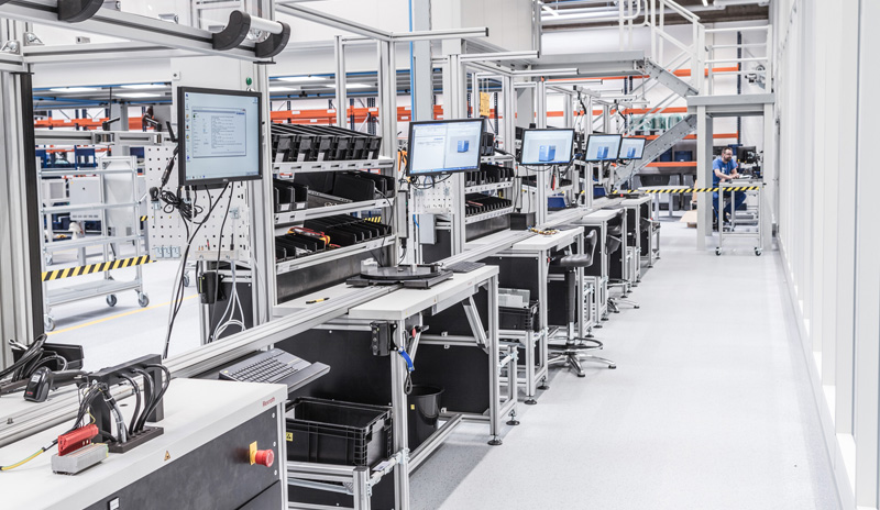Smart Factory Abbildung der intelligenten Fabrik von BOGE Kompressoren