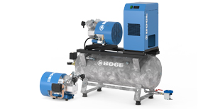 BOGE Kolbenkompressoren PO-Baureihe Zwei 1,5 kW Modelle der Kolbenkompressor-Baureihe PO von BOGE.