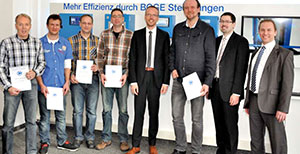 Award Imagen del equipo ganador de un premio de BOGE Compresores